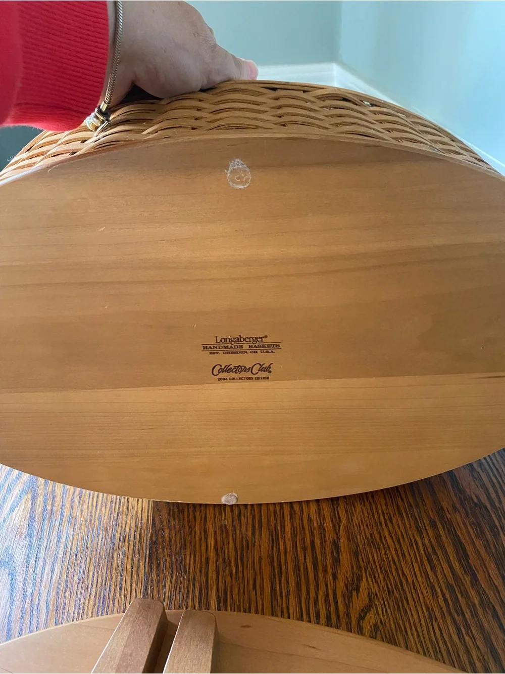 Vintage Longaberger 2004 Collectors Club Family Legacy Basket COA